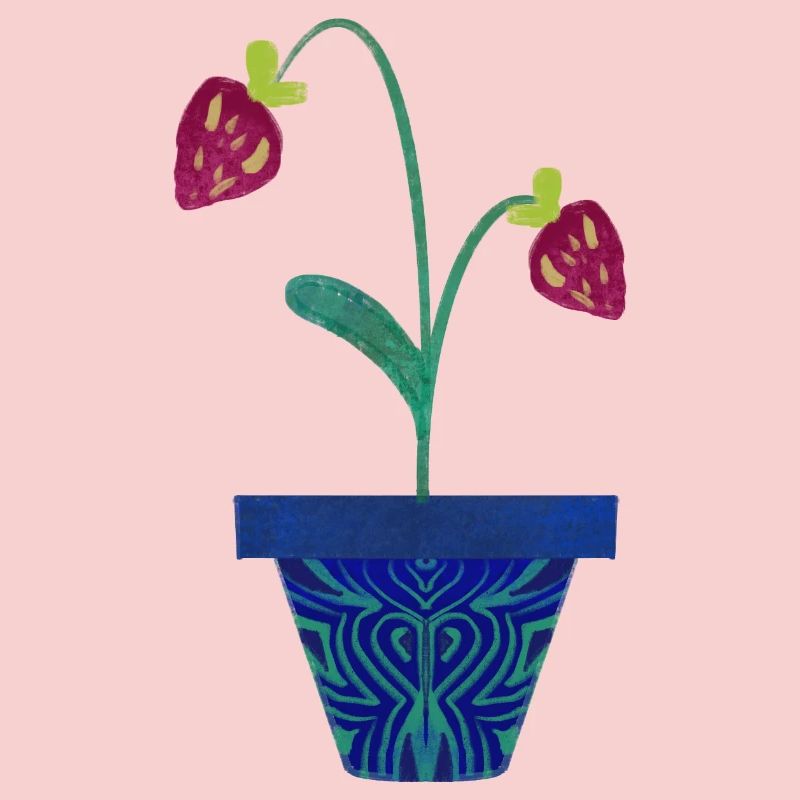 Fraise dans un pot