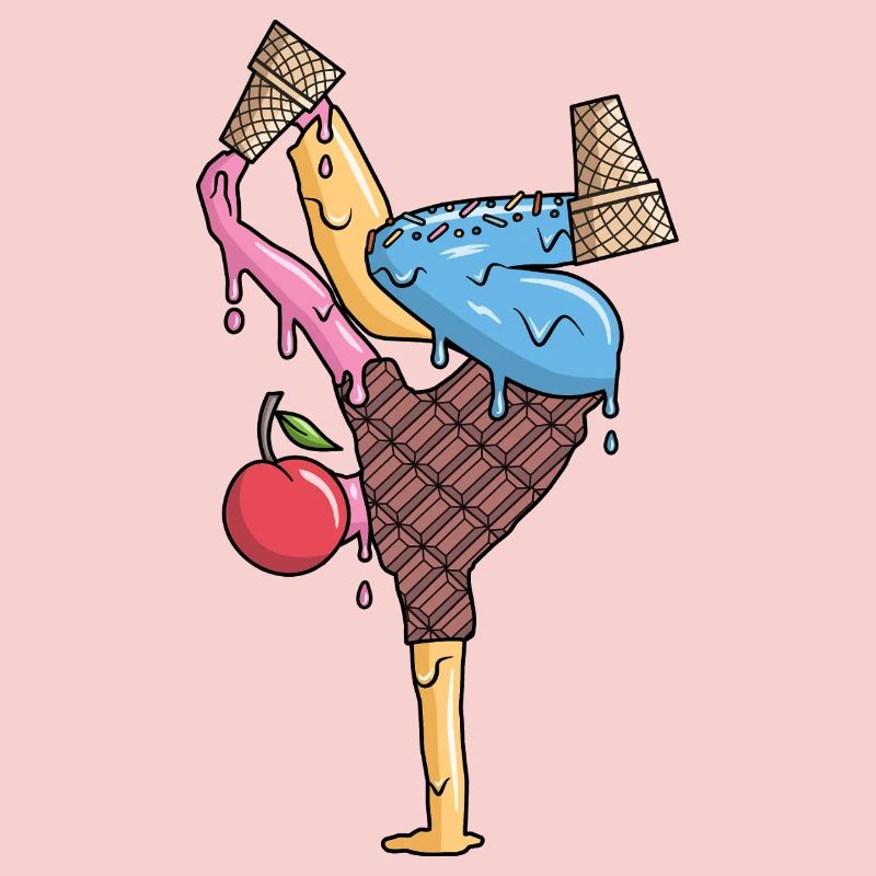 Breakdance Eiscreme Tanz Breakdancer Breakdancing