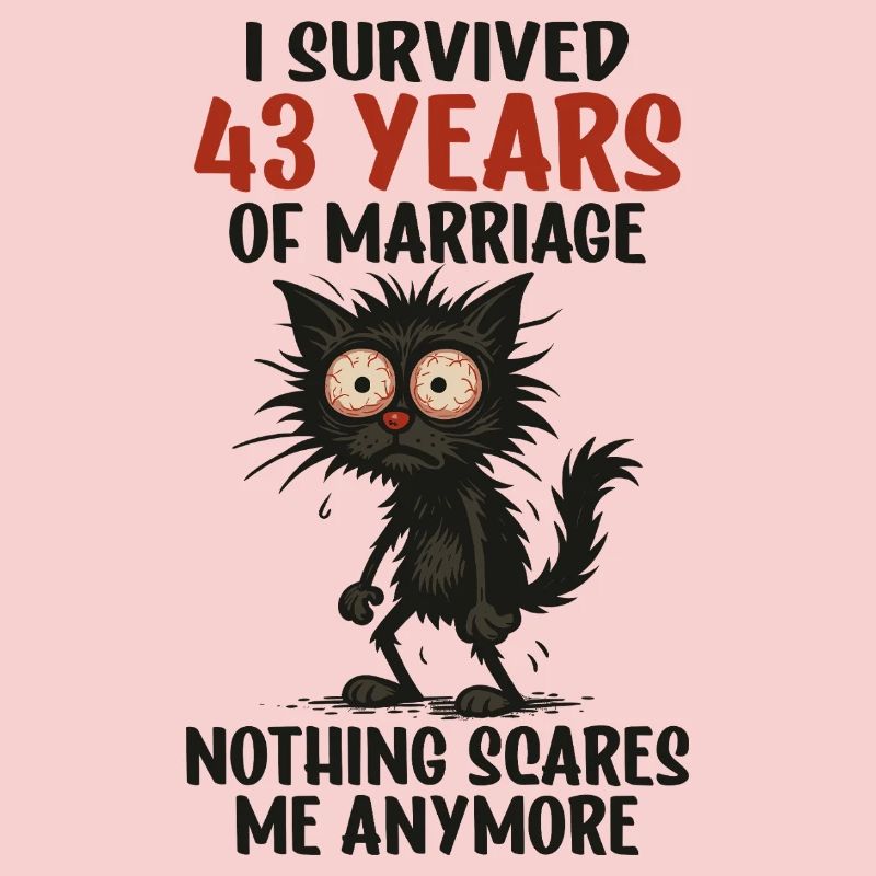 43 Hochzeitstag Geschenk Mann Frau Ehemann Ehefrau