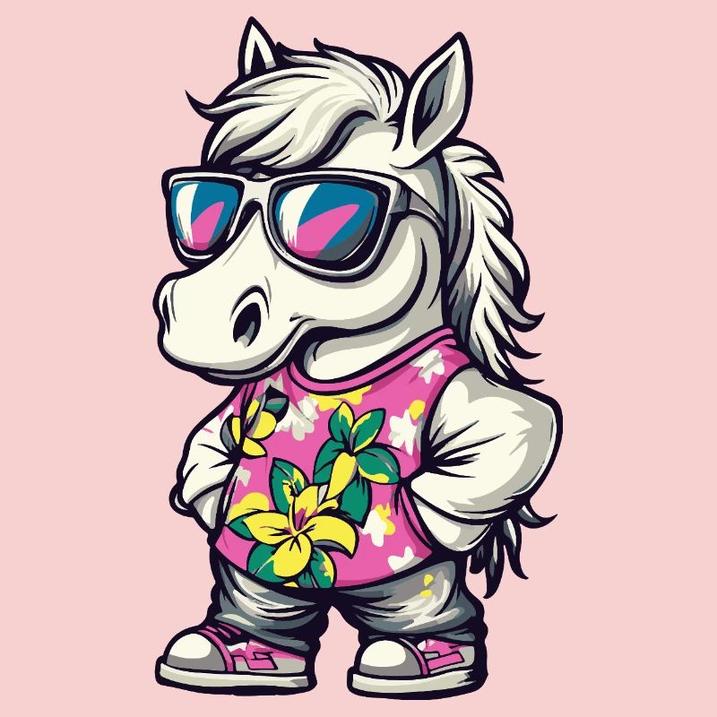 Horse Comic Holiday