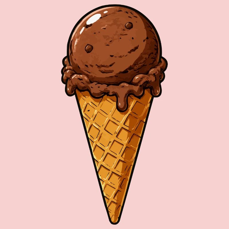 Schokoladen Eis Kugel