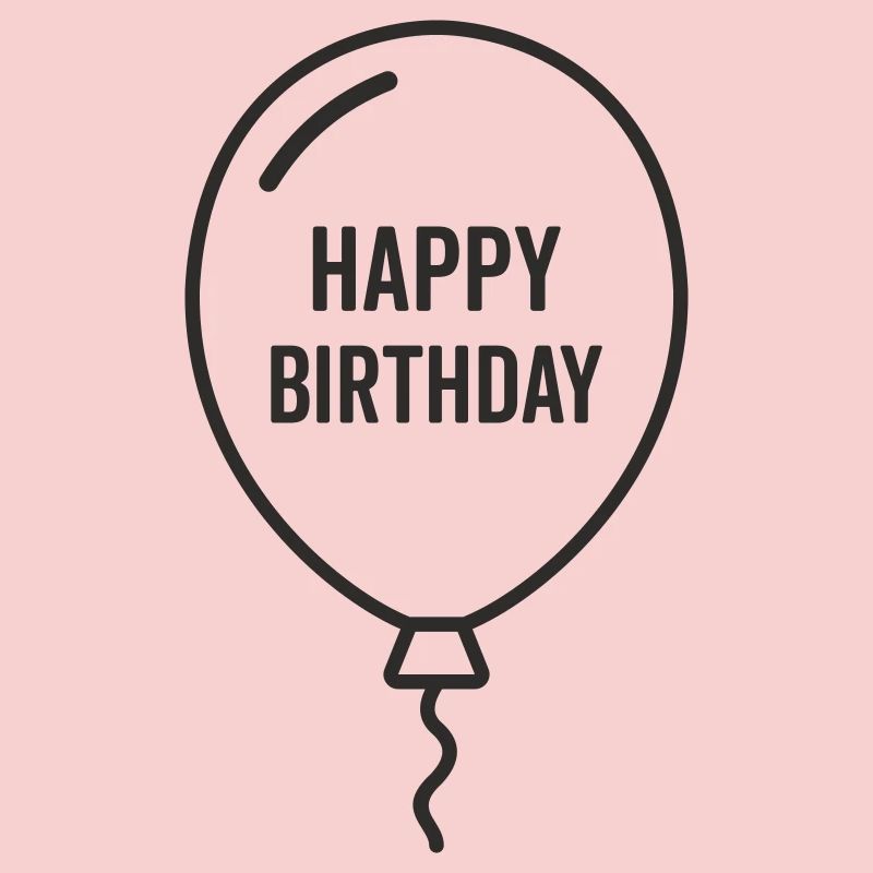 Happy Birthday Luftballon – Geburtstag Design