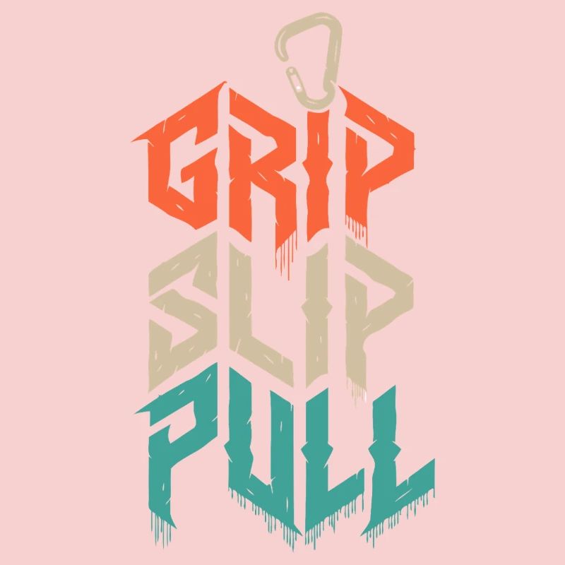 Grip Slip Pull Climbing Grunge