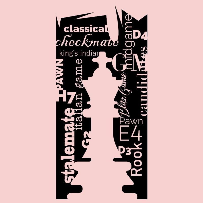 Chess King Typography Font Design Icon Logo