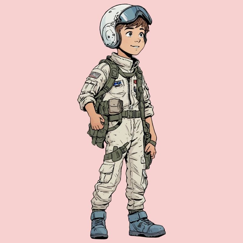 Vintage Comic Kampfpilot