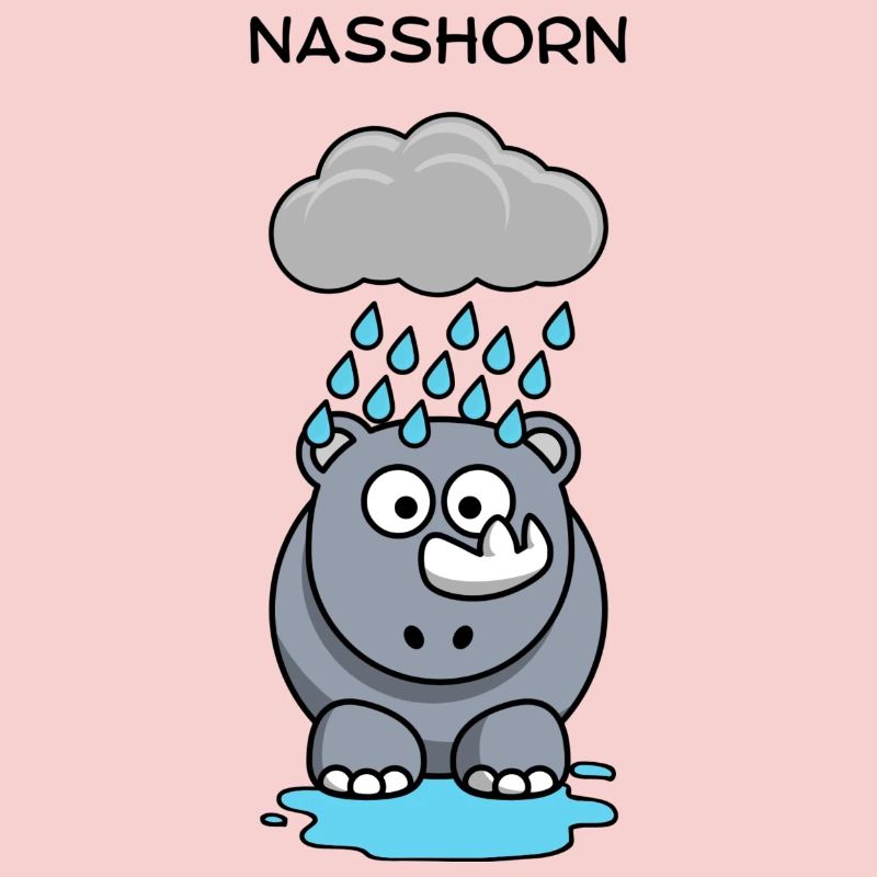 Rain Hippo Under Clouds