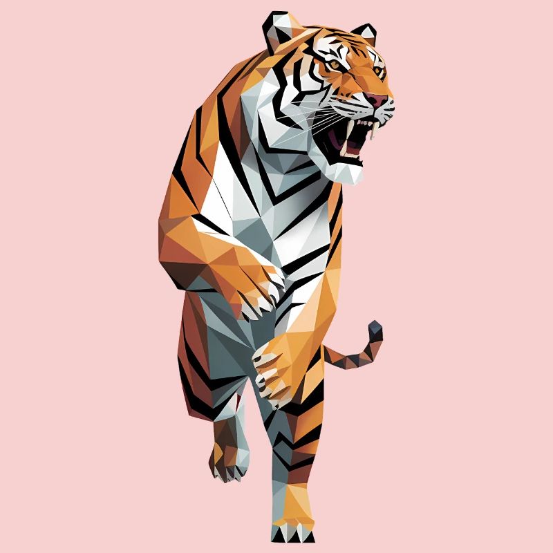 Tiger - Cool Low Poly Logo
