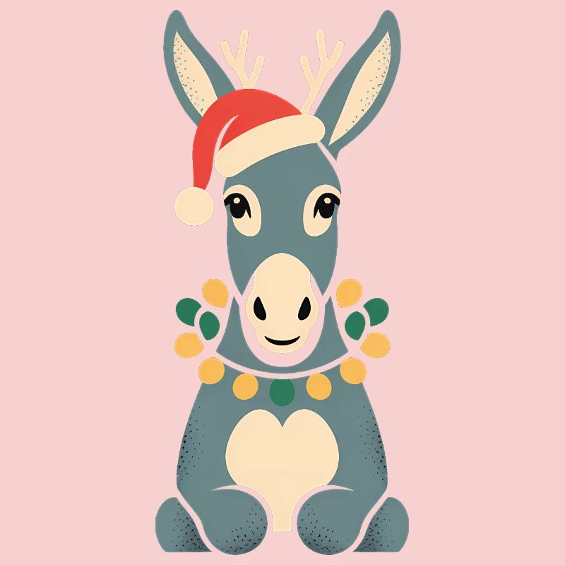 Âne Elfe Noël Drôle Mignon Mignon Cadeau