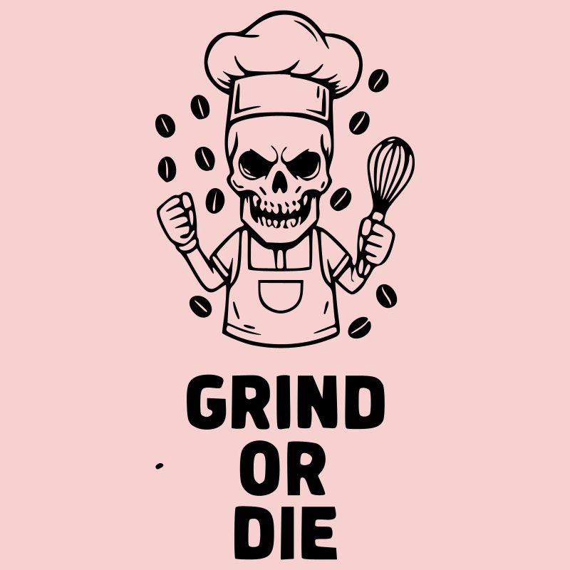 Grind or The Skull Barista Vector