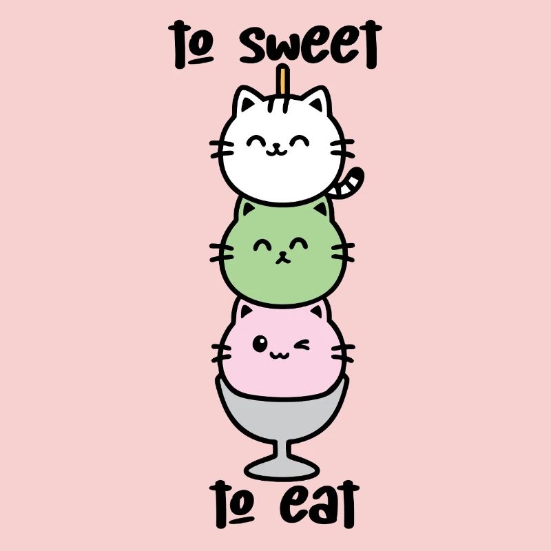 Katzen-Turm Eiscreme Stack