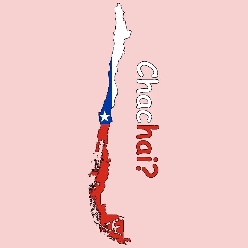 Chile Silhouette Flagge