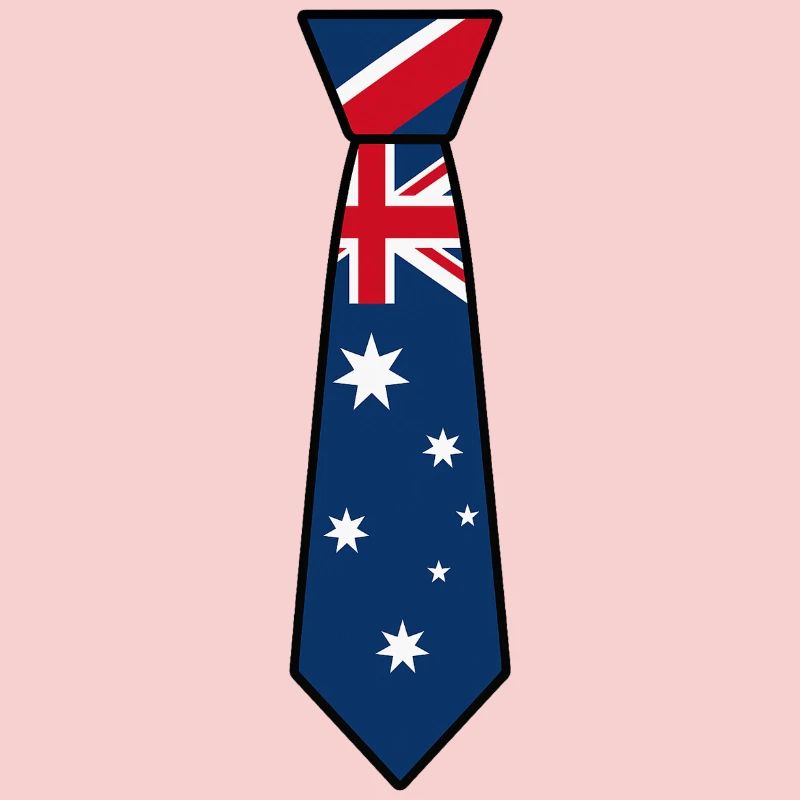 Cravate Australie – Conception du drapeau