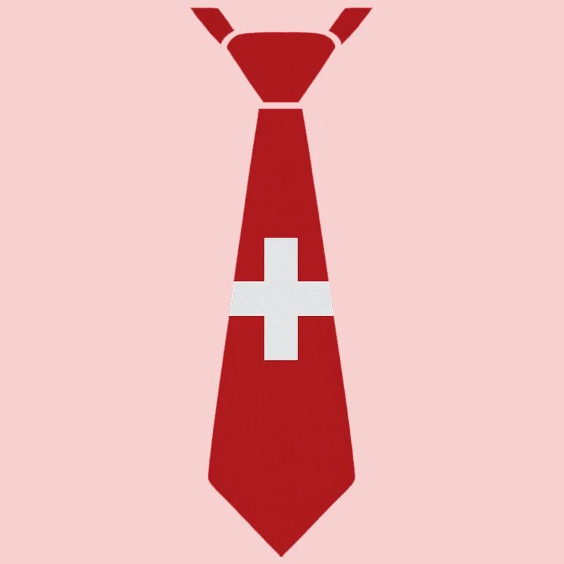 Schweizer Krawatte – Flaggendesign