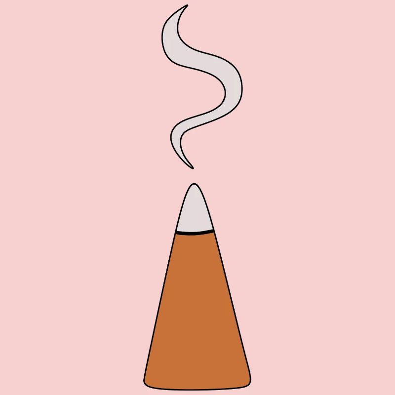 Incense Cone with Smoke