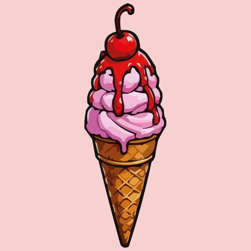 Kirsche Erdbeere Eiscreme