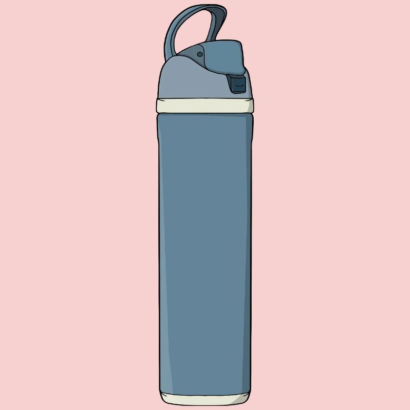 Blue Hydration Water Bottle Gym