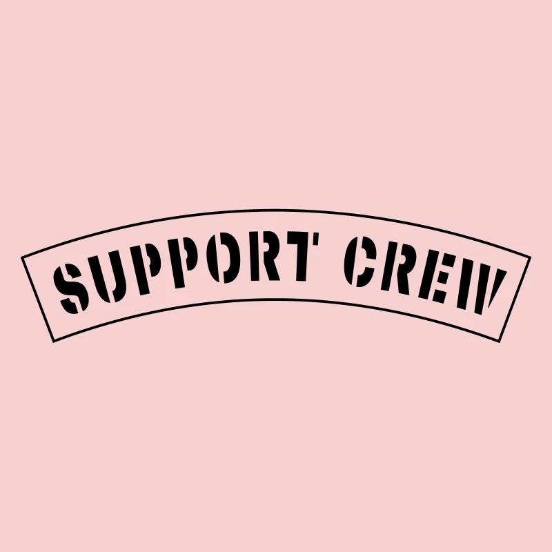 Patch de style équipage de soutien
