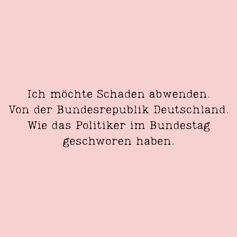 Ich möchte Schaden abwenden.
