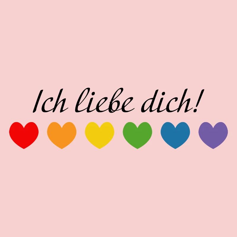 Regenbogenherzchen Ich liebe dich LGBT lgbtqi quee