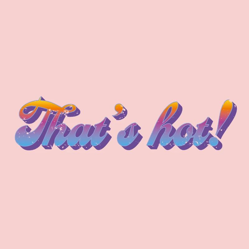 C’est chaud ! – Style dégradé rétro