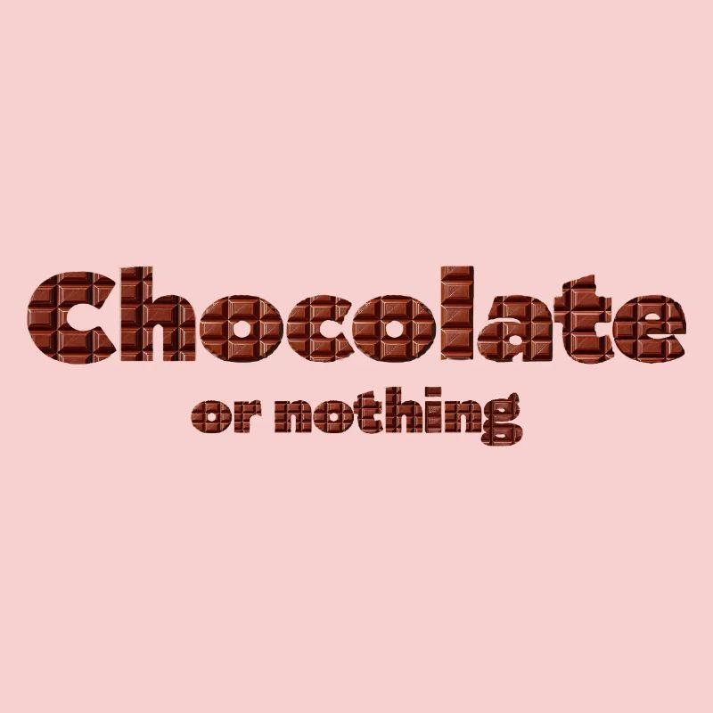 Schokoladen Muster mit 3D-Effekt