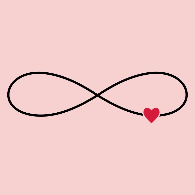 Unendliche Liebe Herz Symbol Zeichen