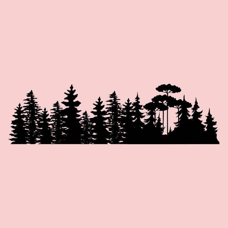 Conception de silhouettes de paysage forestier