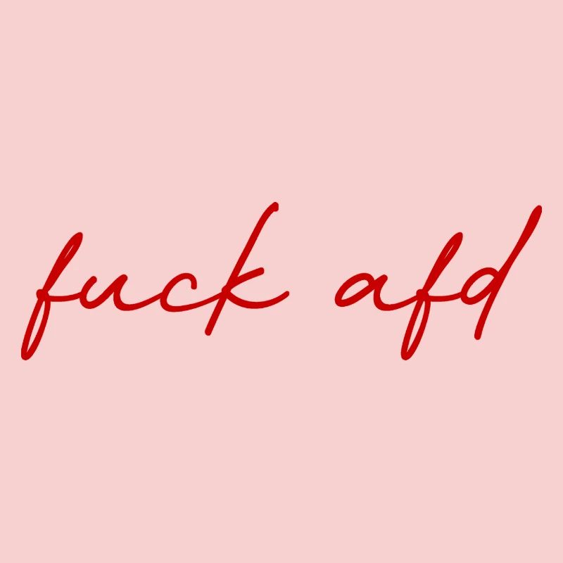 Protest lettering against AfD