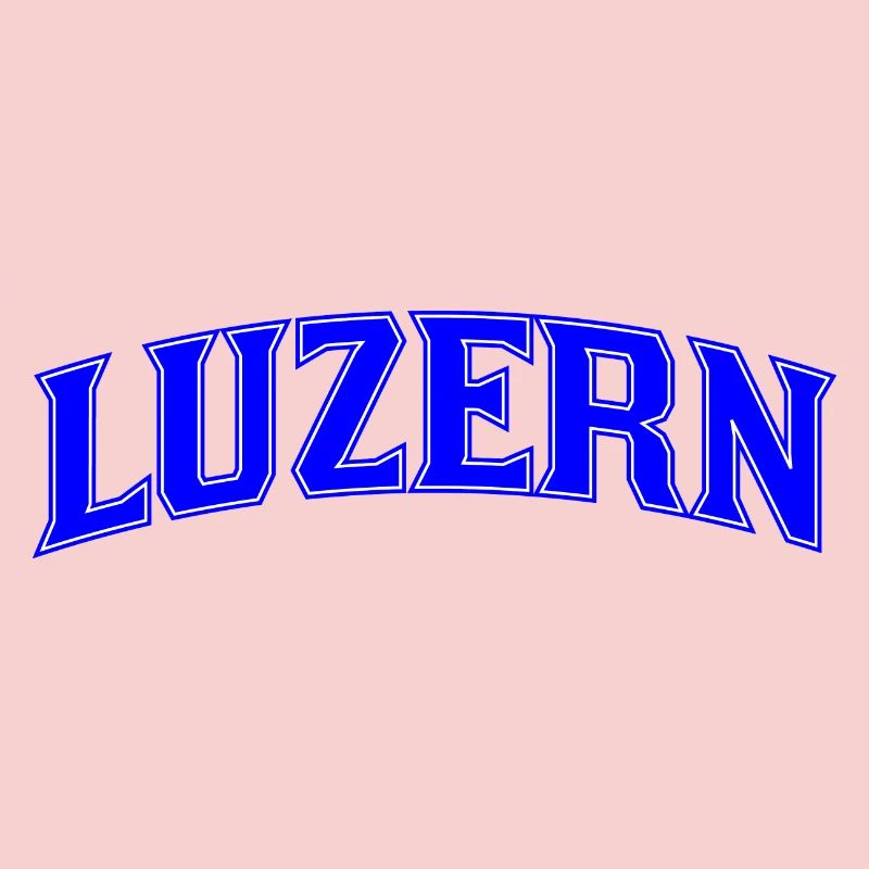 Lucerne Neon Lettering Blue