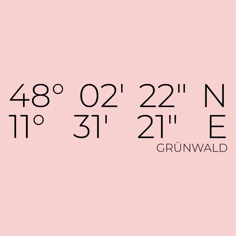 Coordinates Grünwald, Bavaria
