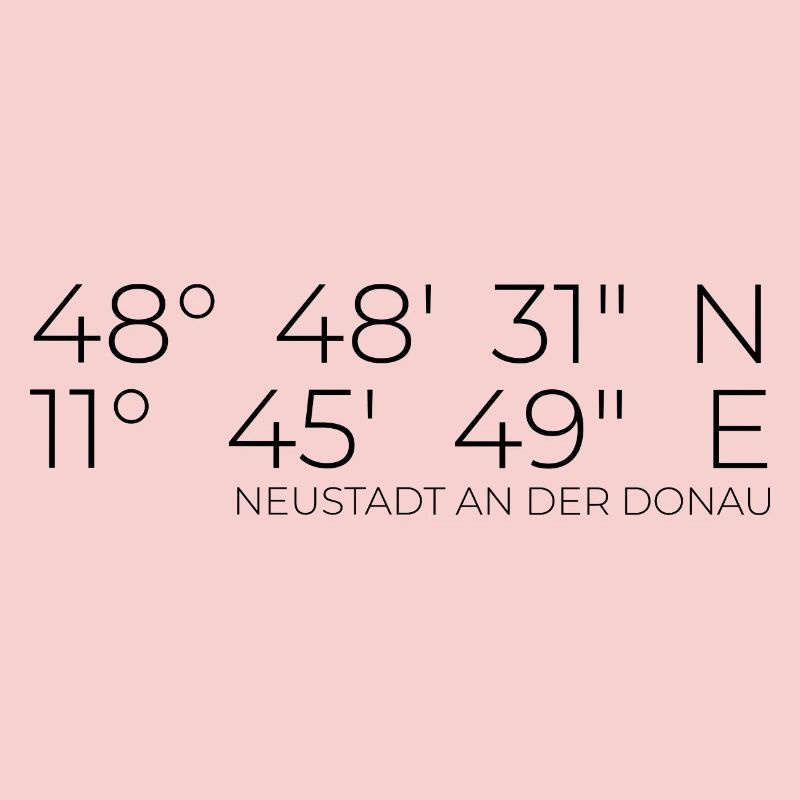 Coordinates Neustadt an der Donau