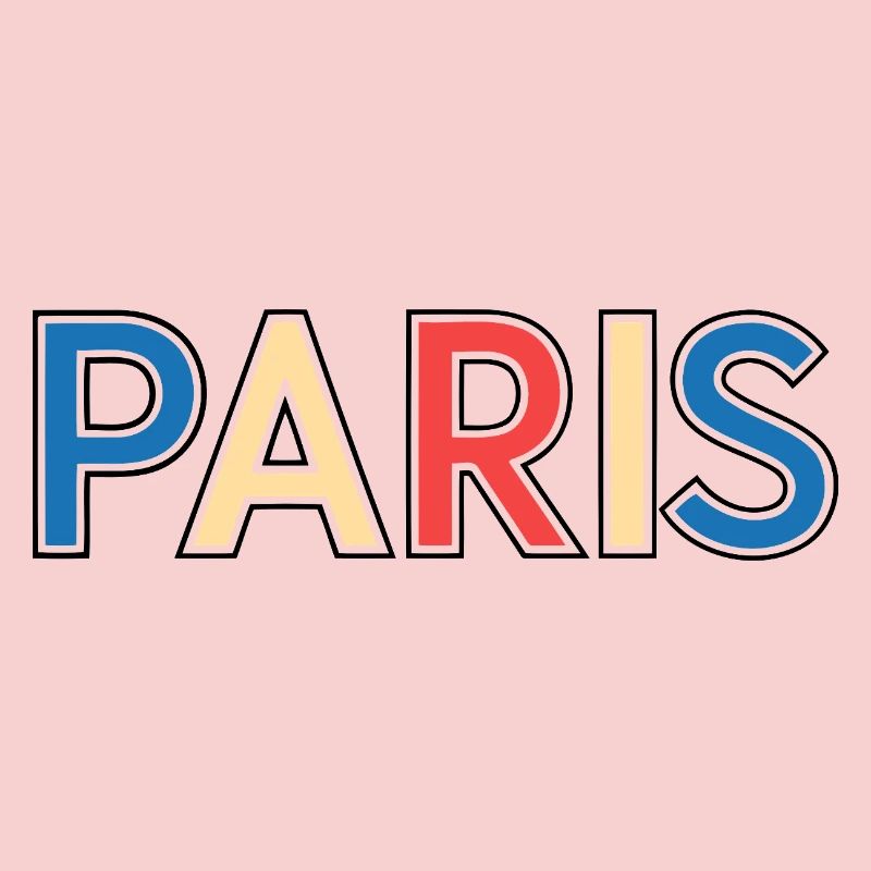 Paris rétro multicolore