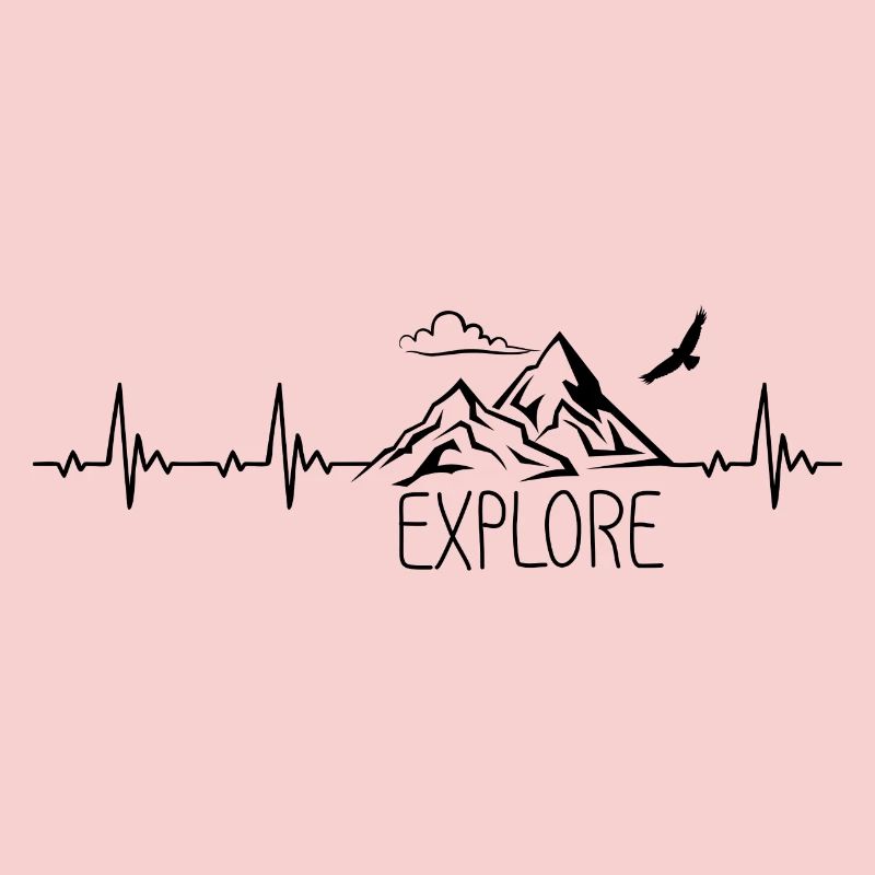 Explore Mountain Mountain Heartbeat Frequency Pulse ECG