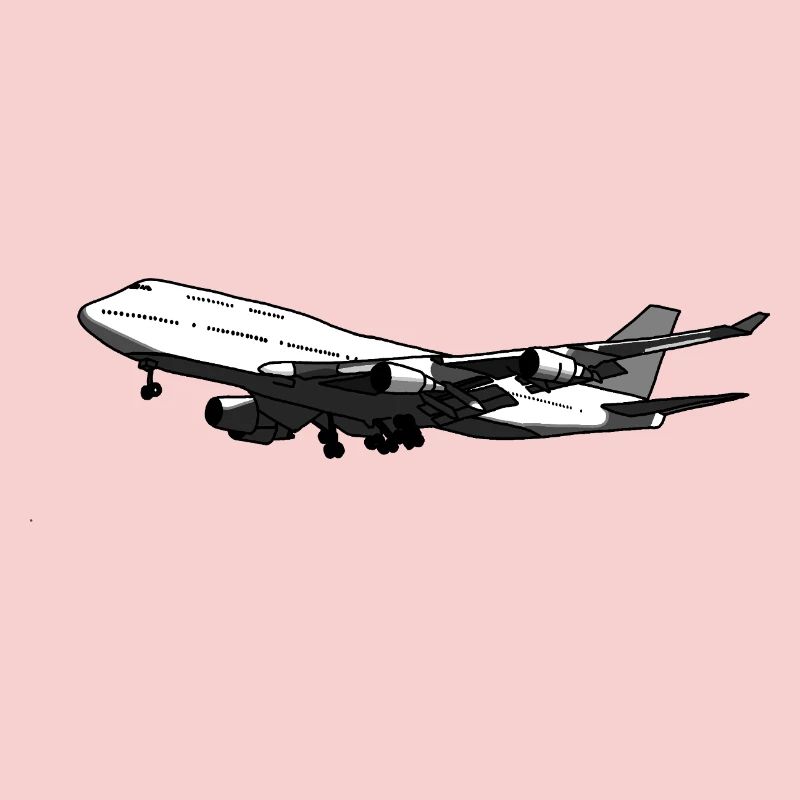 Flugzeug Silhouette mit Dynamischem Design