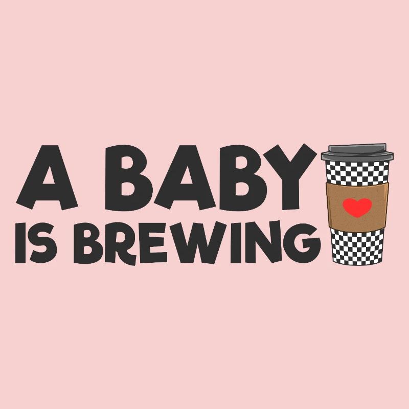 Une future mère dont le bébé prépare du café