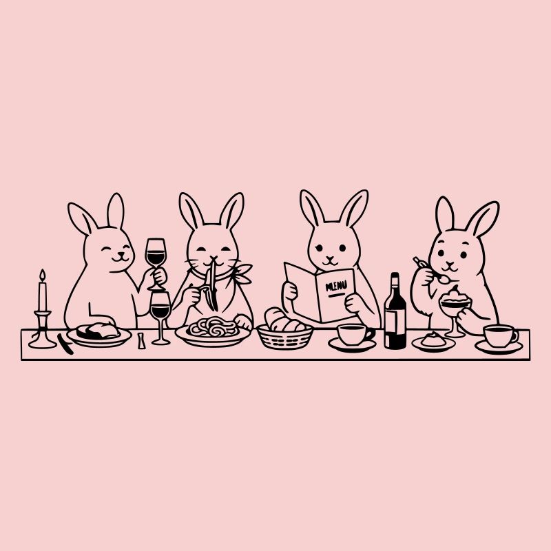 Dining Rabbits