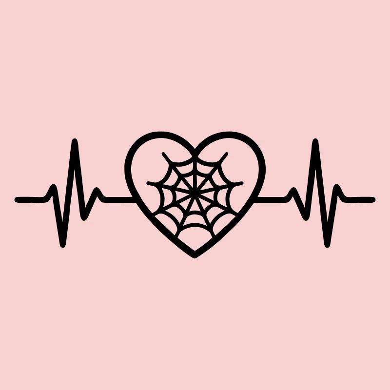 Spider Web Halloween Heart