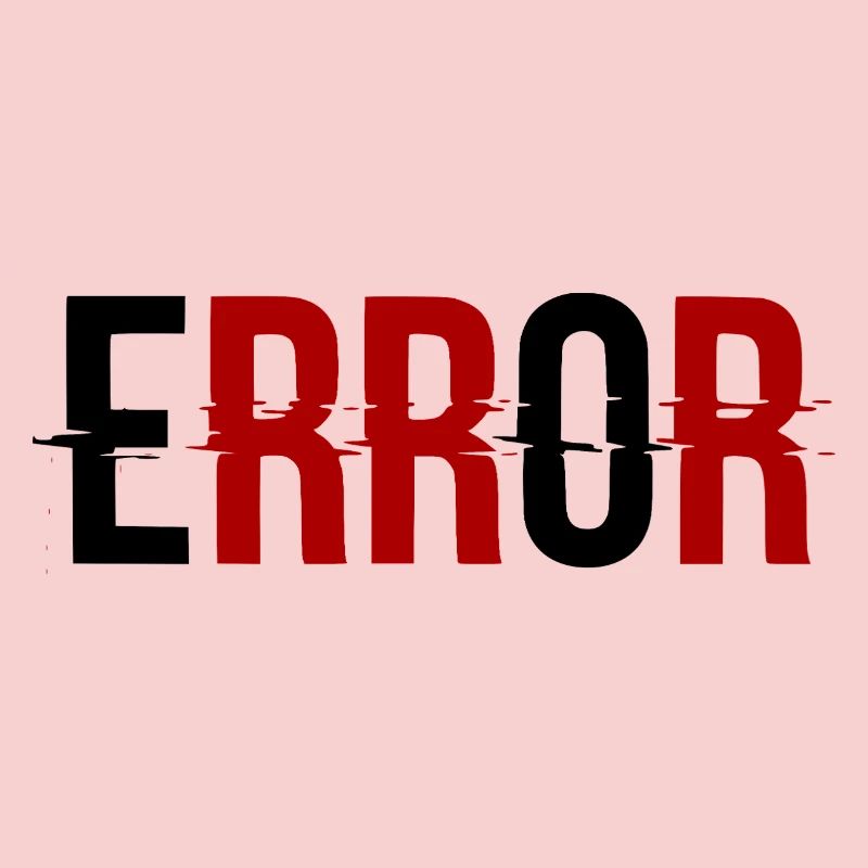 Error Fehlermeldung Glitch-Design