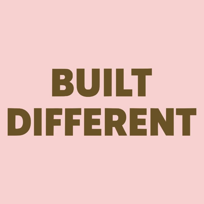 Typographie d’affirmation différente construite