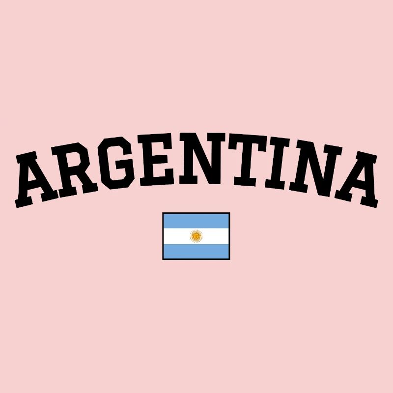 Argentina Flag Design Black