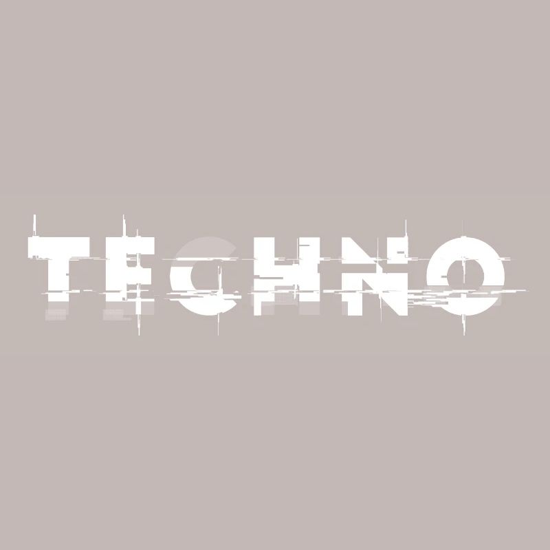 Techno design glitch, pour DJ EDM Techno House