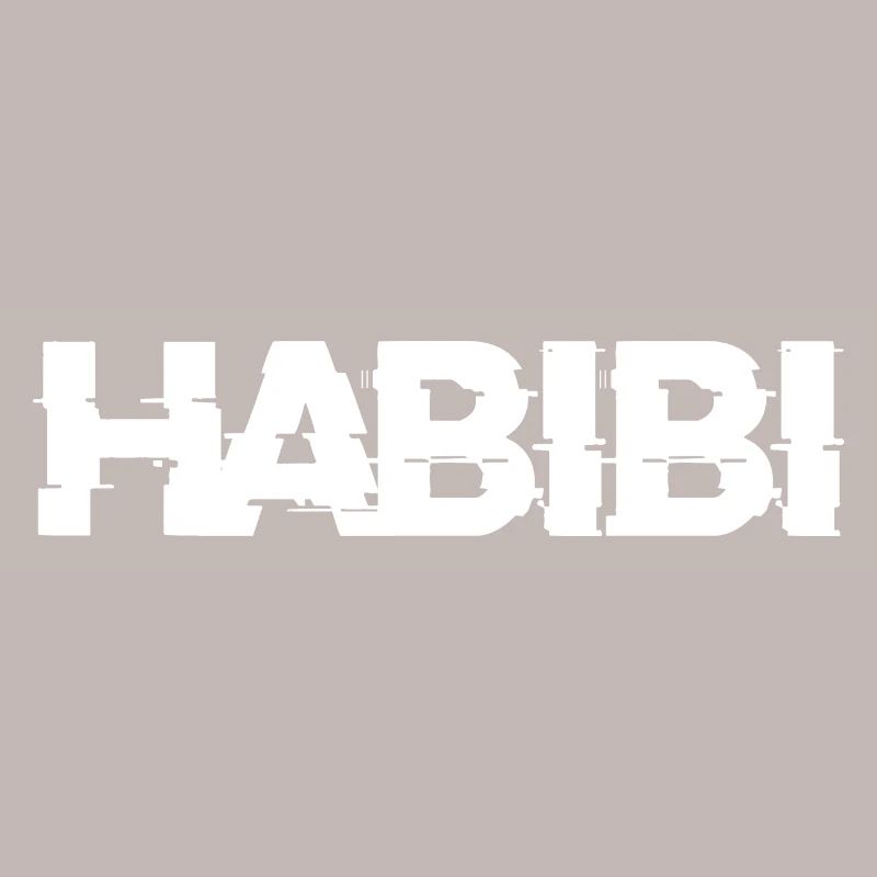 Lettrage Habibi