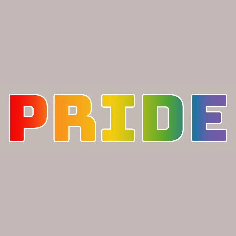 Regenbogen pride weiss
