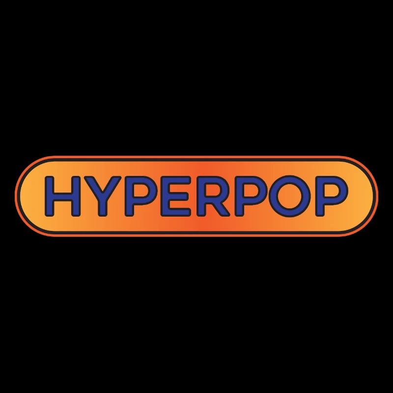 Hyperpop Music Cool Dance Aesthetic Graphic