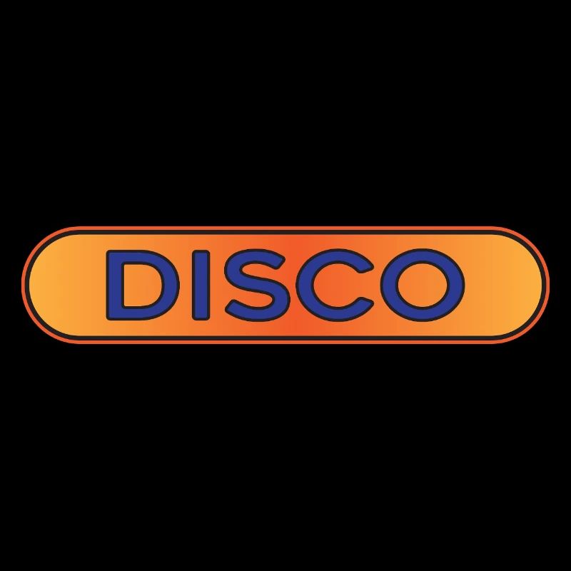 Disco Neon Retro Badge