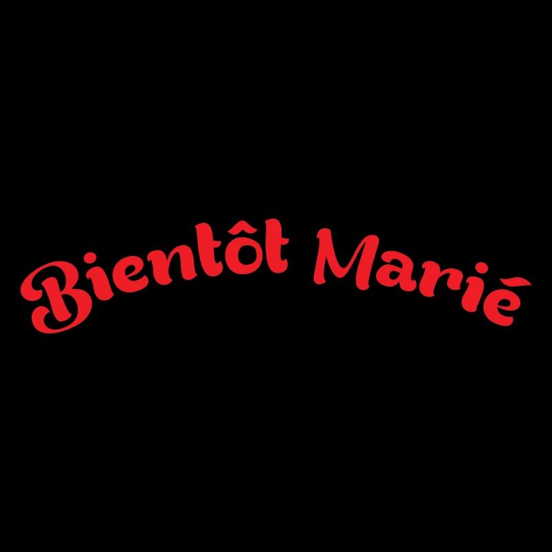 Futur Époux : Design Bientôt Marié Rouge Cintré