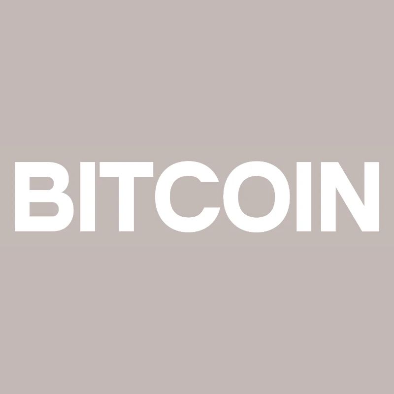 Déclaration Bitcoin – Typographie minimale