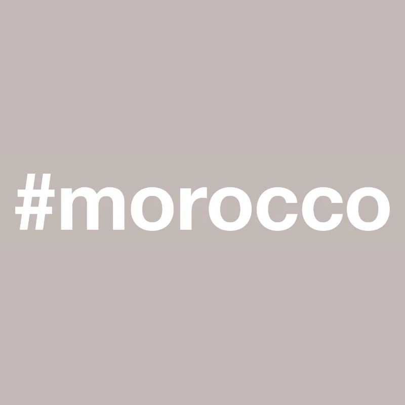MAROC Hashtag Marokko