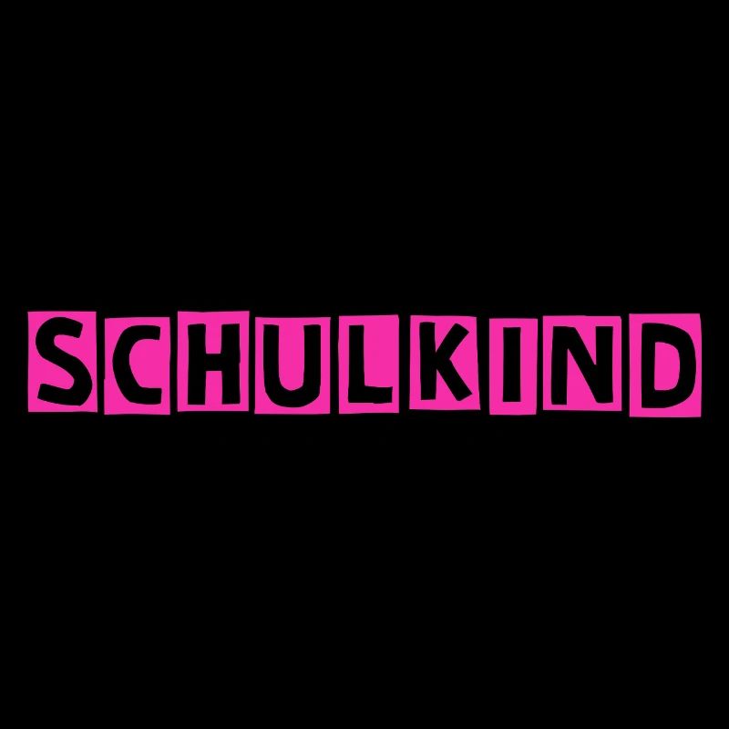 Schulkind Schriftzug 