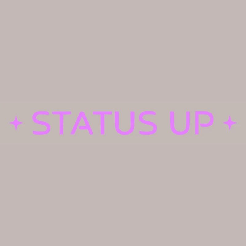 Status Up Level Up Gaming Text Vector